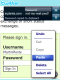slimPASSWORDS - Copy and paste your password, or type it in for those apps not supporting paste